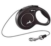 Flexi® cat cordón 3 m negro, correa extensible para gatos hasta máx