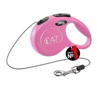 flexi® CAT Cordón 3 m pink, correa extensible para gatos hasta máx. 8 kg