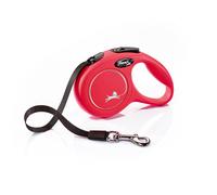 Flexi Classic Correa Extensible de Cinta Roja para perros