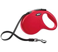 Flexi® classic l cinta 5 m roja, correa extensible para perros hasta