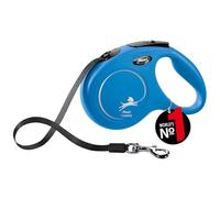 flexi® Classic M Cinta 5 m azul, correa extensible para perros hasta máx. 25 kg