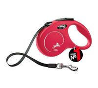 flexi® Classic S Cinta 5 m roja, correa extensible para perros hasta máx. 15 kg