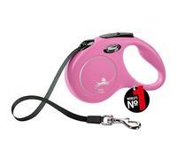 flexi® Classic S Cinta 5 m pink, correa extensible para perros hasta máx. 15 kg