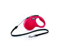 flexi® Classic S Cinta 5 m roja, correa extensible para perros hasta máx. 15 kg