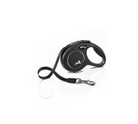 Flexi New Classic Correa Extensible Negra para perros