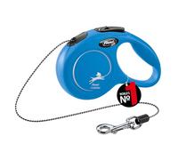 Flexi® Classic XS Cordón 3 m Azul, Correa Extensible para Perros hasta máx. 8 kg