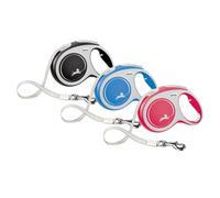 Correa New Comfort de cinta para perros - Flexi - Color del Producto: Rojo | Mediciones: 5 m/60 kg