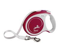 flexi Comfort Plus L Correa Extensible Perro Grande 5 m, 60 kg, Rojo | Cinta resistente 5 m · Mango ajustable · Botón de freno · Perro grande hasta 60 kg · Made in Germany