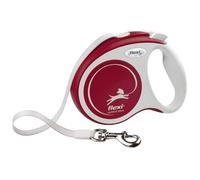 flexi Comfort Plus S Correa Extensible Perro 5 m, 15 kg, Rojo | Cinta resistente 5 m · Botón de freno · Perro pequeño hasta 15 kg · Compatible LED y Multi Box · Made in Germany