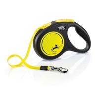 Flexi Correa Classic Neon Reflect, M, Amarillo