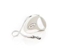 Flexi Correa de Perro retráctil Blanca de 16 pies, tamaño Mediano
