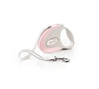 Flexi Correa de perro retráctil rosa, 10 pies, pequeña