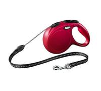Flexi Correa Enrollador Flexi Nuevo Classic S Cuerda Roja 5 Metros 12 Máx