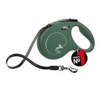 FLEXI - Correa New Classic M Cinta - Sistema de Frenado Cómodo - Componentes Reflectantes - Adaptable a LED - Extensible Multi Box - 5 m - para Perros hasta 25 kg