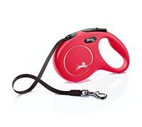 Flexi Correa retráctil clásica para Perro (Cinta), 16 pies, Mediano, Rojo, (Modelo: CL2MT5.250.R)