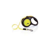FLEXI Correas Extensibles para Perros Correa New Classic Neon Reflect XS Cinta 3 m