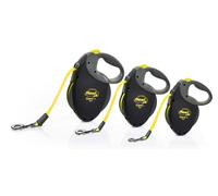 Trixie Correa Retráctil Gigante Neon Talla M para Perros (Negro/Amarillo) - FLEXI