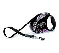 flexi Glam Composición retráctil Correa, Negro, Small