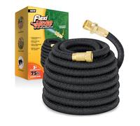 Flexi Hose - Manguera para jardín ligera y expansible - Gran flexibilidad - Con conectores de 2 cm de latón y núcleo de látex doble - Resistente a las roturas, grietas y antigoteo - 23 metros