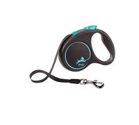 Flexi Leash Diseño Negro Cinta L 5m Hasta 50kg Azul