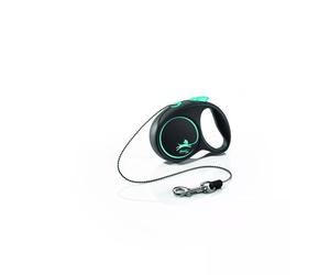 Flexi Leash Diseño Negro XS Cuerda 3m Hasta 8kg Azul