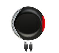 Sistema de iluminación LED FLEXI color negro con batería recargable