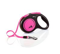 flexi® Neon M | 5 m Correa retractilable de Cinta | Perros máx. 25 kg
