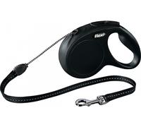 Flexi new classic 5 m negro perro correa retráctil