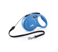 Flexi New Classic Correa de Cordón Extensible Azul para perros