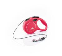 Flexi Correa extensible de cordón New Classic para perros – 3 m, hasta 8 kg – Rojo XS