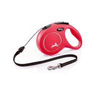 Flexi New Classic Correa de Cordón Extensible Roja para perros