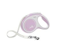 FLEXI New Comfort - Correa retráctil para Perros de hasta 25 kg, 4,9 m, tamaño Mediano, Rosa/Rosa