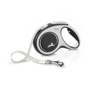 Flexi new comfort m tape 5 m negro perro correa retráctil