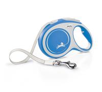 Flexi New Comfort Tape Grey & Blue Large 8m Retractable Dog Leash/Lead for Dogs