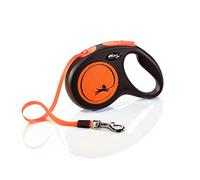 Flexi New Neon M Cinta 5 m , Black/ Neon Orange