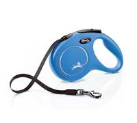FLEXI Nueva Correa Automática Clásica M Para Perros Hasta 25 KG Cuerda 5 M Negra