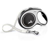 Flexi Nuevo Confort M Cinta Automático Correa para Perros Hasta 50KG 5M Blanco