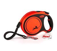 Flexi Xtreme Tape Orange & Black Large 8m Retractable Dog Leash/Lead for Dogs up to 55kgs/121bs
