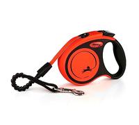 Flexi® Xtreme XS Cinta 5 m Negro/Naranja, Correa Extensible para Perros hasta máx. 15 kg