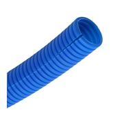 Flexibilidad plástica aislada PP de la manga protectora 11.6mm-34.5m m del alambre acanalado tubo roscado manguera(Blue,AD 11.6 x ID 8mm)
