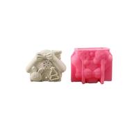 Flexible Animal House Silicone Mold Easy to Clean Christmas Animal Home Ornament Casting Silicone Mold for DIY Gifts