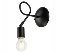 Flexible Aplique Articulación Negro Metal Wandleuchte Habitación Juvenil Salón
