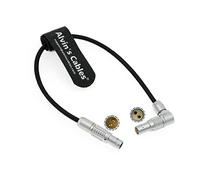 Flexible Cable de Alimentación para Tilta Teradek 2 Pin Macho a Red Komodo ángulo Recto Giratorio 2 Pin Hembra Alambre Trenzado 20CM| 8 Pulgadas Alvin's Cables
