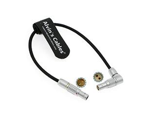 Flexible Cable de Alimentación para Tilta Teradek 2 Pin Macho a Red Komodo ángulo Recto Giratorio 2 Pin Hembra Alambre Trenzado 20CM| 8 Pulgadas Alvin's Cables