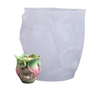 Flexible Cactus Mold, Silicone Craft Casting Tool, 3.54x3.7inch Planter Molder with Smooth Facade, Reusable Silicone Mould, Resin Mold with Cute Design, Casting Tool for Home Decor