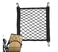 Flexible Cargo Net - Motorcycle Mesh for Outdoor Travel | Polyester Material with 30x30cm Size, Adjustable Tie Down Web, Lightweight 80g Luggage Storage Accessory, Perfect for Bicycle Riding