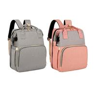 Flexible Changing Backpack - Convenient Changing Bag Backpack, 31x19x39cm Bags with Multi-Pockets, Oxford Cloth Nappy Backpacks with Solid Stitching, Mommy Bags, Diaper Backpacks for Travel