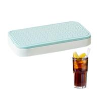 Flexible Cube Ice Trays Lids, Cocktail Cube Ice Molds, Silicone Mould with Cover, Easy to Use Freezer Mold for Home, Restaurant, Café, Bar, 9.06x4.72x0.98 inches