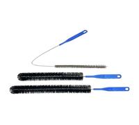 Flexible Drain Unblocker Brush - 45cm Long Bendable Sink & Shower Cleaner - Hair Clog Remover Tool For Kitchen Sinks, Bath Tubs & Bathroom Drains - Deep Reach Pipe Cleaning Brush - UK Home Essential