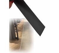 Flexible Edge Trim, PVC Self-Adhesive Floor Transition Strip, for Laminate & Carpet, Covers Uneven Gaps, Home Flooring Finishing(Black,788"x7.6cm)